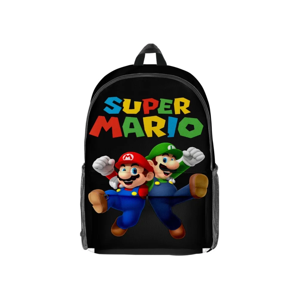 

3D New Student School Bag Game Mario School Bag Pattern Mary Backpack