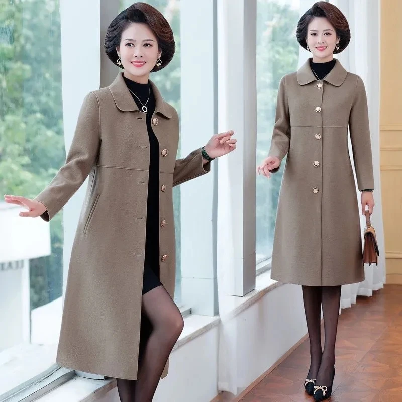 Женское шерстяное пальто новинка сезона осень-зима 2022 модная свободная
