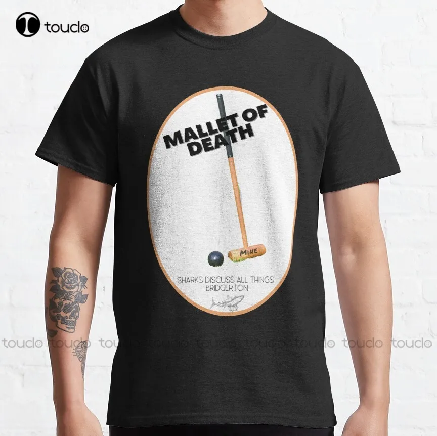 

Классическая футболка Pall Mall Mallet Of Death, Версия 1, черная футболка Bridgerton, мужская хлопковая уличная простая винтажная Повседневная футболка
