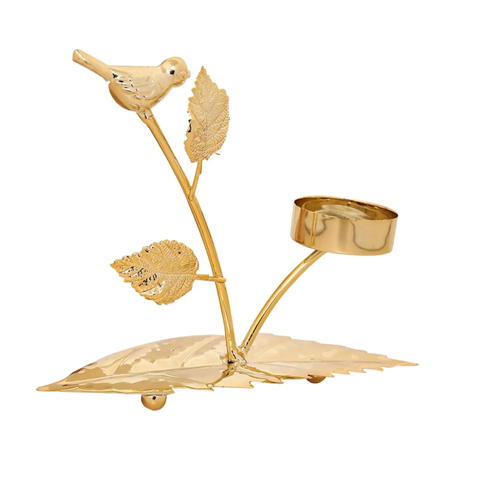Подсвечник, железные украшения в виде птиц, подсвечник для чая