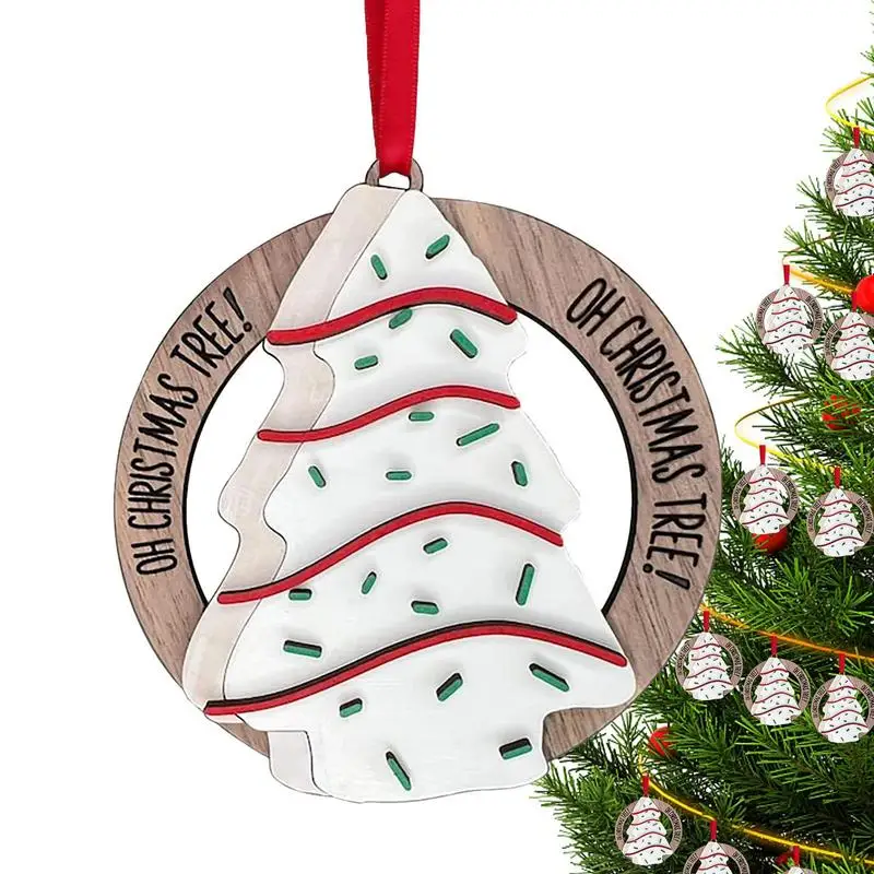 

Рождественская елка, деревянный полый кулон, украшение | Счастливого Рождества, ручная работа, подвесные бирки с веревкой для ветвей дерева,...