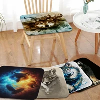 wolf nordic printing chair cushion soft office car seat comfort breathable 45x45cm cushions home decor