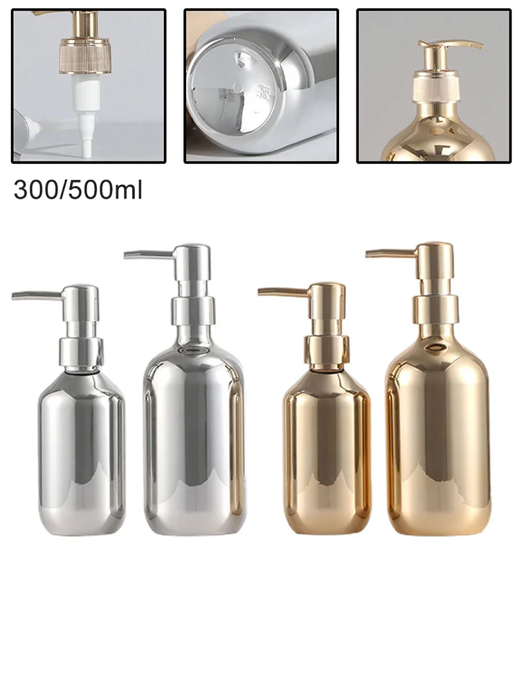 

300/500ml Bathroom Soap Dispenser Bottle Shampoo Shower Gel Bottle Press Type Large Capacity Liquid Storage Container