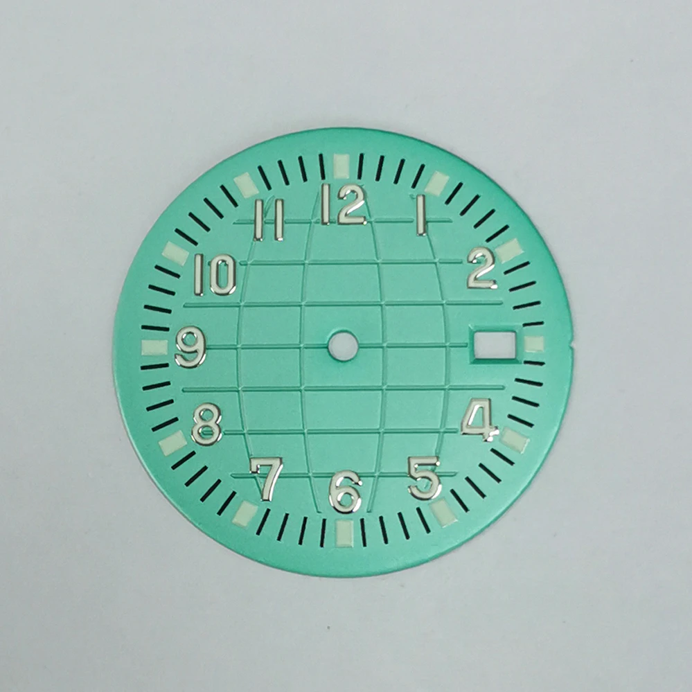 Watch Accessories Case Set 42mm Stainless Steel Watch Case+ Dial+ Hands+ Rubber Strap for NH35/NH36/4R/7S Movement Watch Parts