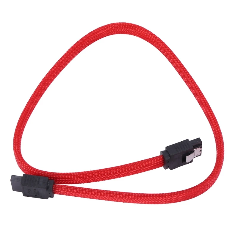 

6Pcs 50CM SATA 3.0 III SATA3 7Pin Data Cable 6Gb/S SSD Cables HDD Hard Disk Data Cord With Nylon Sleeved Premium Version