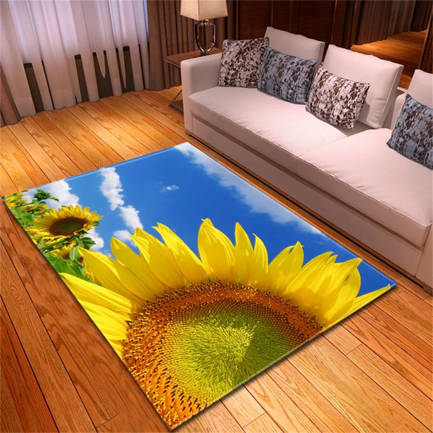 

home sunflower bathroom and kitchen room rugs house decoration carpets for living room rug christmas decorations