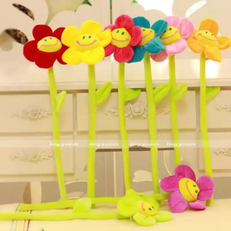 

60CM Sunflower Daisy Flower Pillow Stuffed Sofa Throw Pillow Office Sedentary Chair Cushion Tatami Floor Cushion Butt Relax Pad