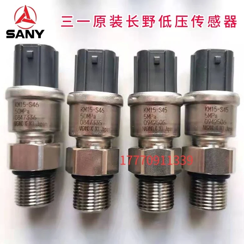 Датчик давления экскаватора Оригинальный датчик Nagano KM15-S45 низкого 5 МП