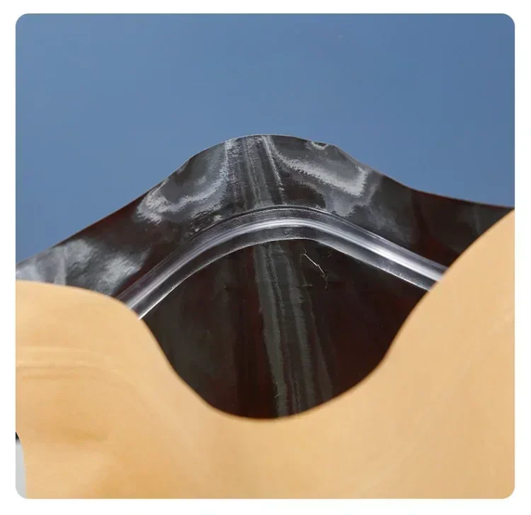 100 шт. самозапечатывающийся пакет из крафт-бумаги утолщающая подставка закуски