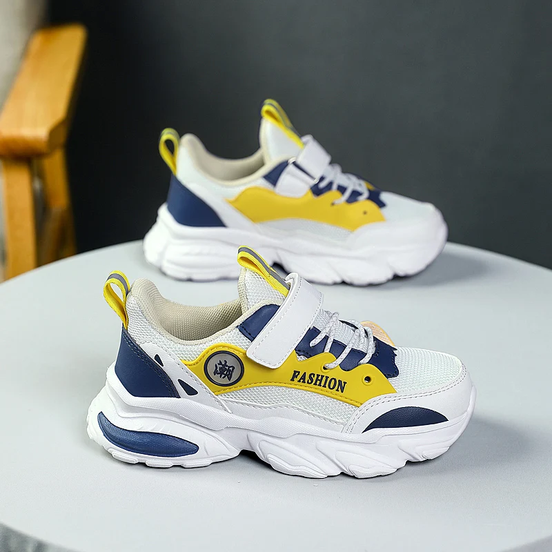 2023 New Kids Shoes Children Fashion Sports Shoes Breathable Lightweight Boys Girls Running Shoes Mesh Children Casual Shoes