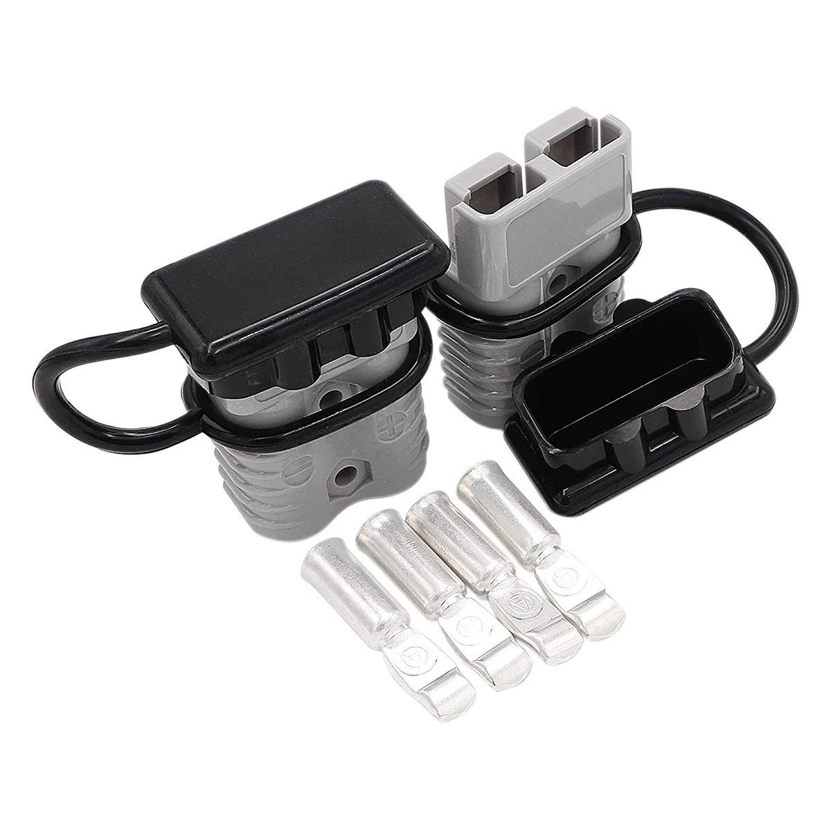 

2Pcs 175A 1/0 AWG Battery Power Connector Cable Quick Connect Disconnect Kit for Anderson Connector for ATV Winch