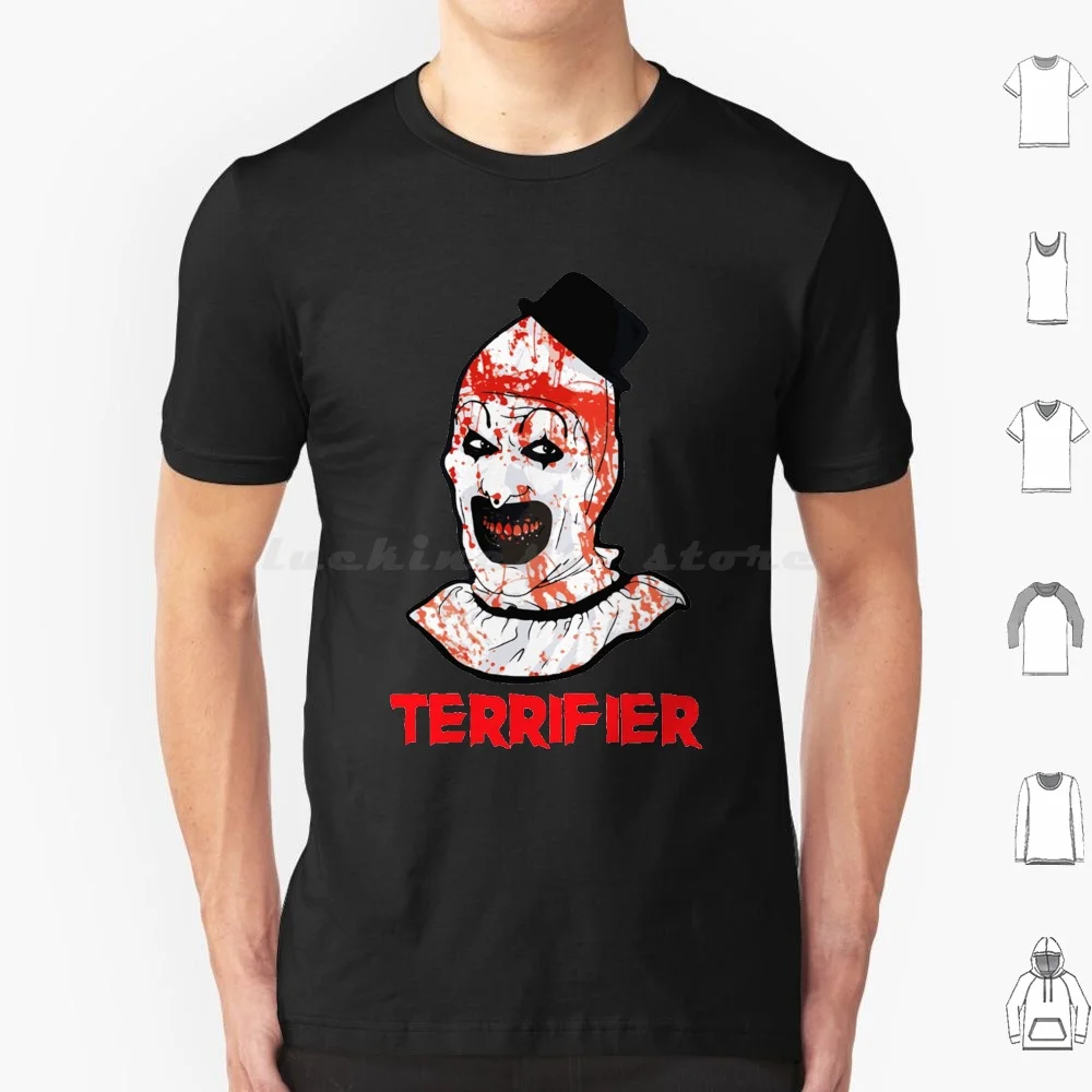 

Terrifier-" Art The Clown " 【  Ｈｏｒｒｏｒ】 Design （2016） T Shirt Big Size 100% Cotton Terrifier 2016 Art The Clown Clown Horror