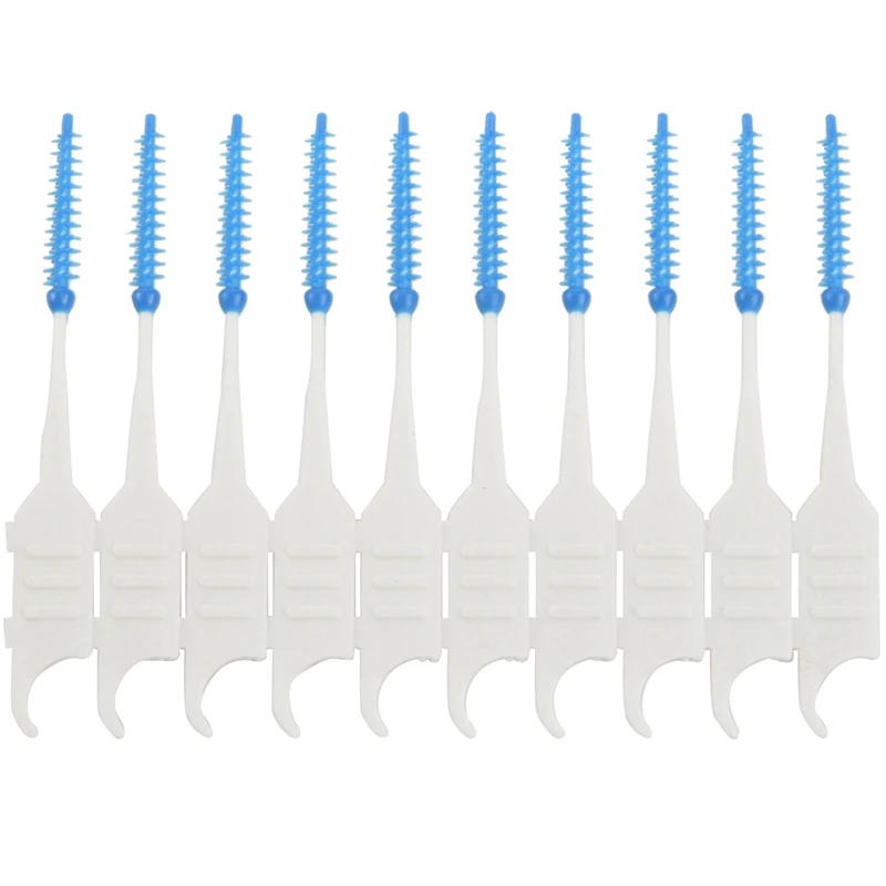 

240Pcs Teeth Toothpicks Floss Picks Interdental Brush Stick Tooth Clean