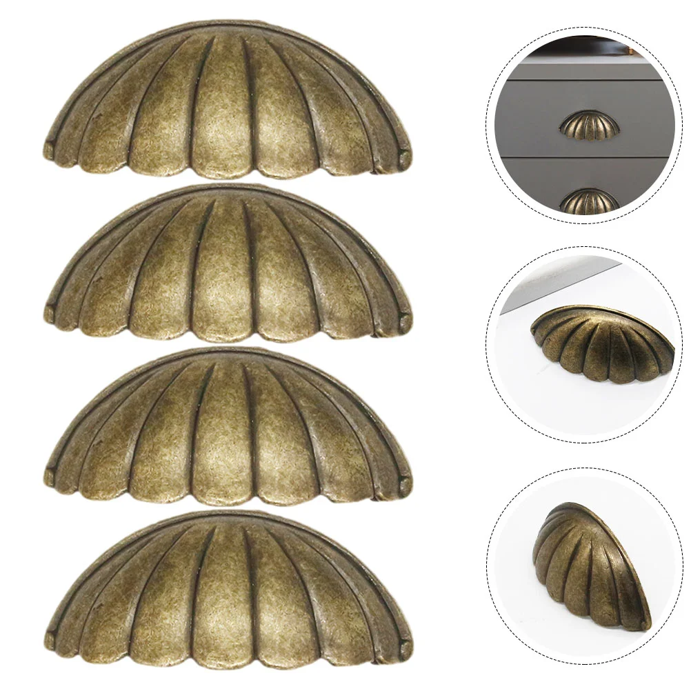 4 шт. ручки корпуса для шкафов винтажные ящика дверные из сплава кухонная мебель