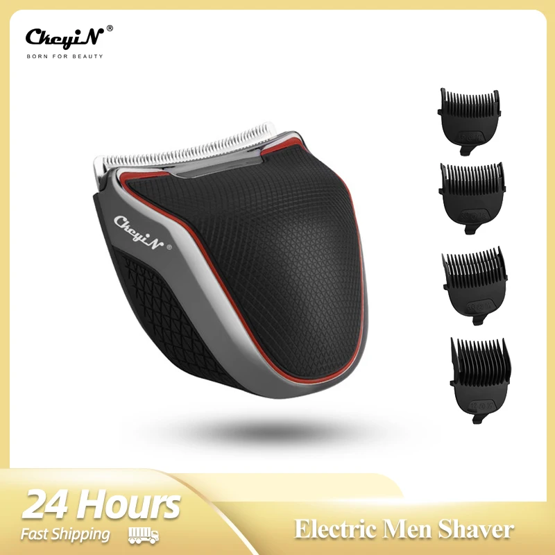 

Перезаряжаемая машинка для стрижки волос CkeyiN, мужской электрический триммер для бороды, Профессиональная Парикмахерская Машинка для стриж...