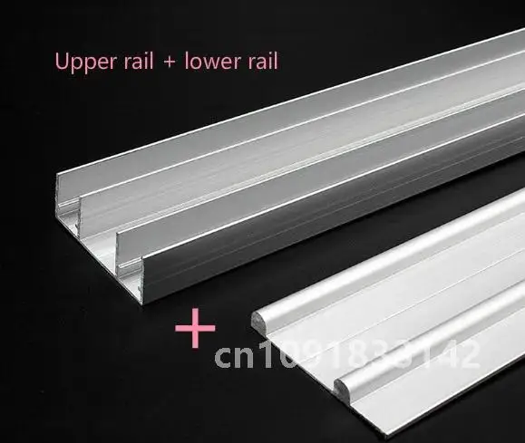 50/60/70 см без канавок алюминиевый сплав шкаф движущаяся дверная дорожка