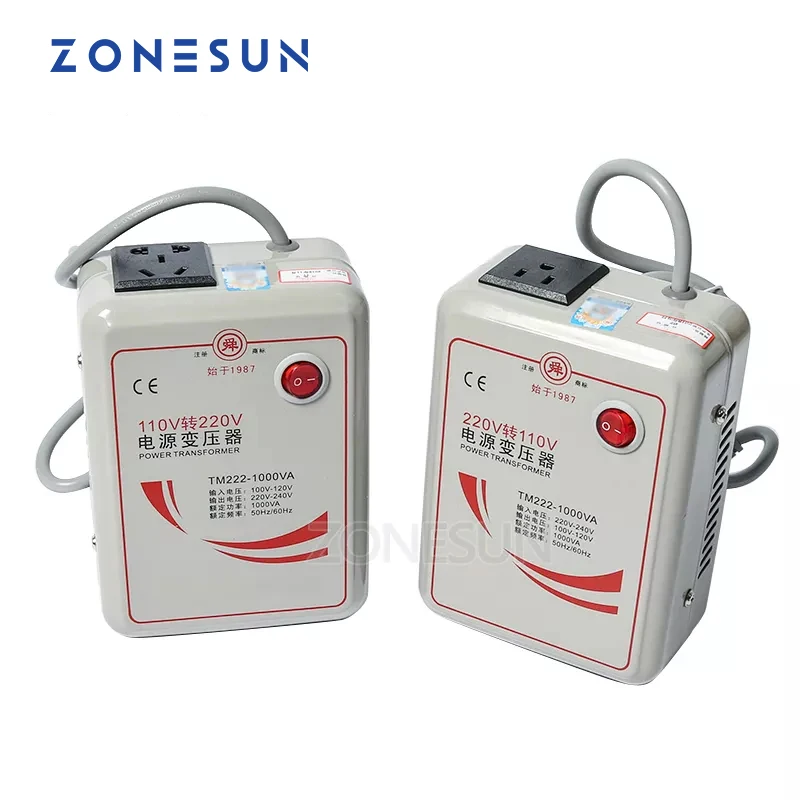 ZONESUN-transformador de potencia de 500W, 1000W, 2000W, 3000W, 220V, giro de 110V a 220V, convertidor de potencia de voltaje de 50Hz/60Hz