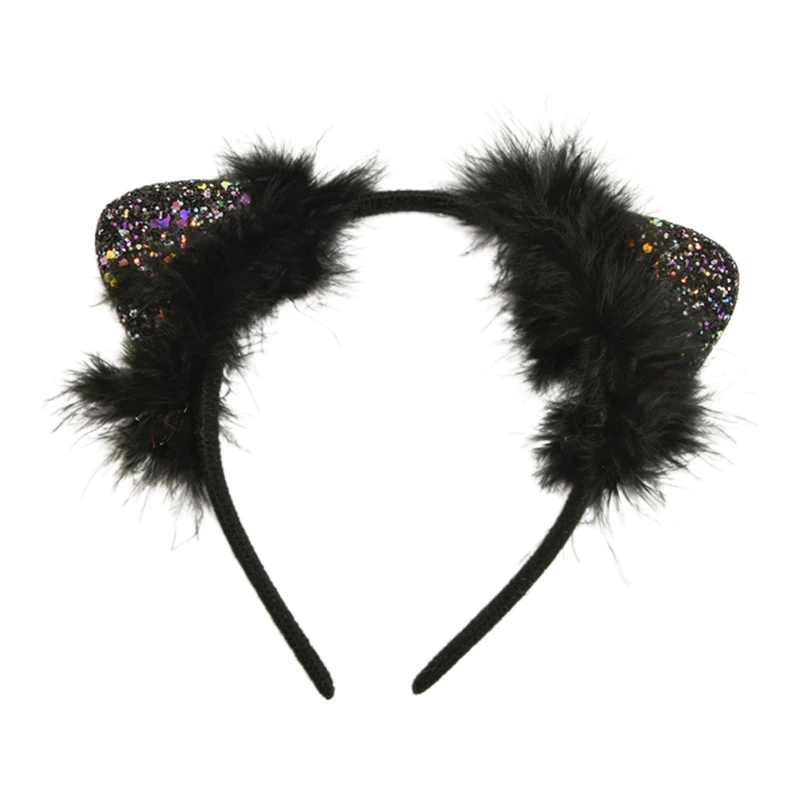 

Creatively Headband Animal Ear Shape Hair Hoop Plush Party Headpiece Hairband Rave Party Cosplay Costume Prop Unisex NEW