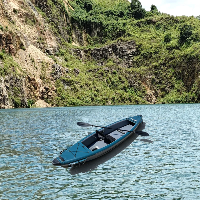 Dwf Kaboat 480cm Dropstich Tandem Blue Touring Canoe For 1 -