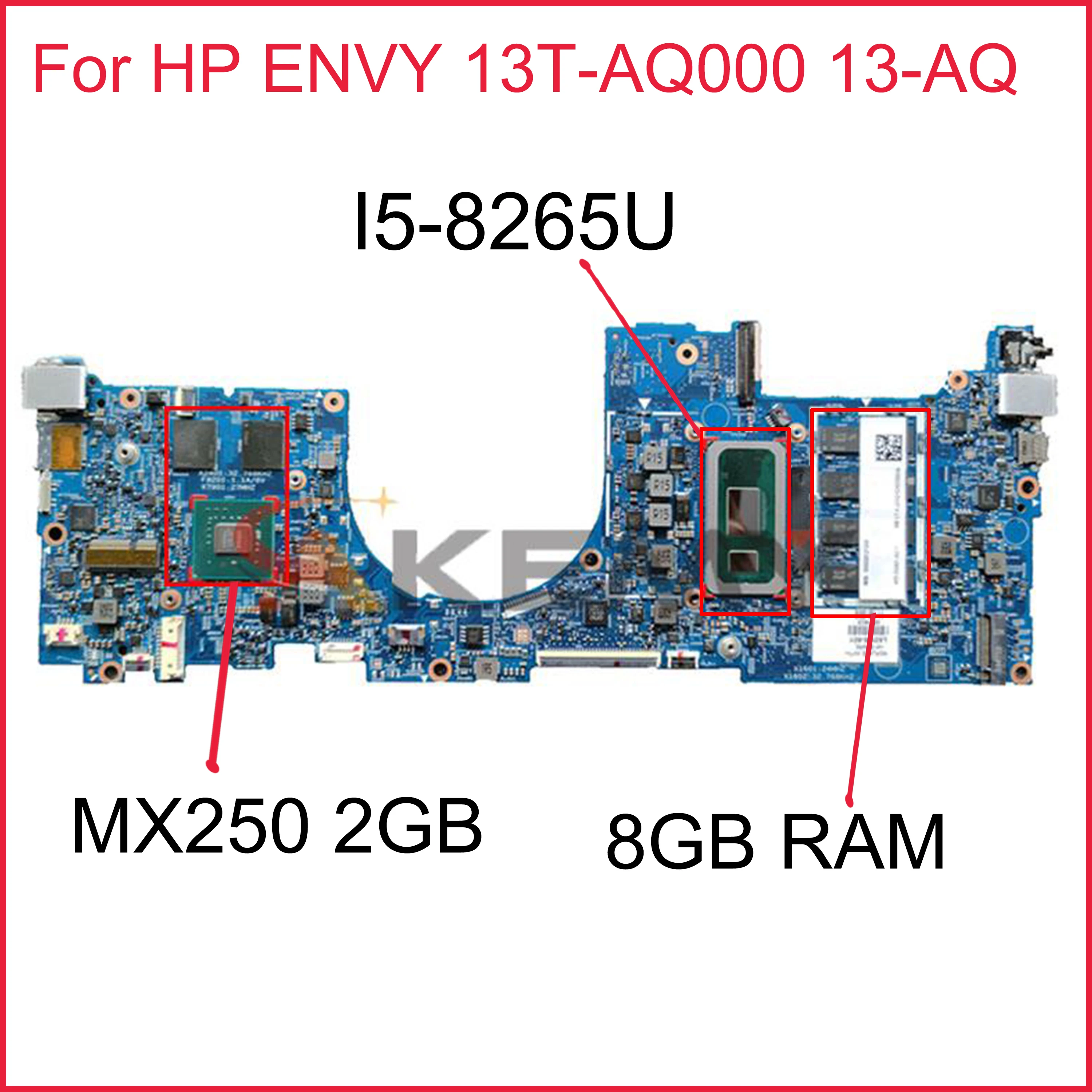 Для HP ENVY 13T-AQ000 13-AQ материнская плата для ноутбука 18744-1 L53412-601 448.0G903.0011 L53412-001 с SREJP