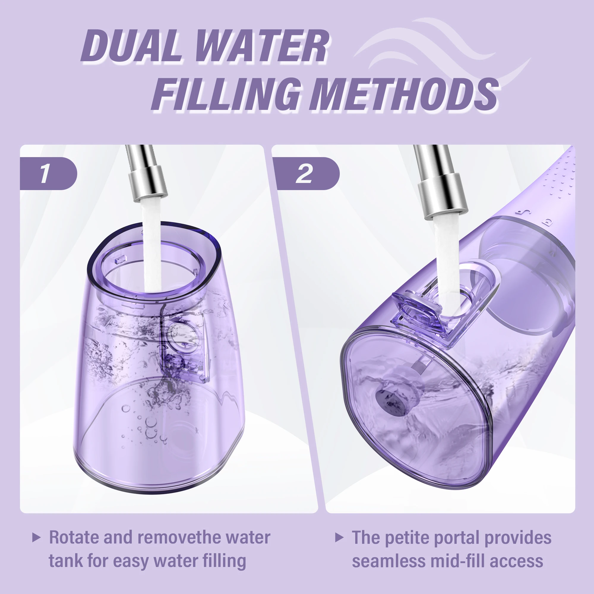 Портативный зубной Флоссер Sejoy 280 мл 6 насадок 4 режима