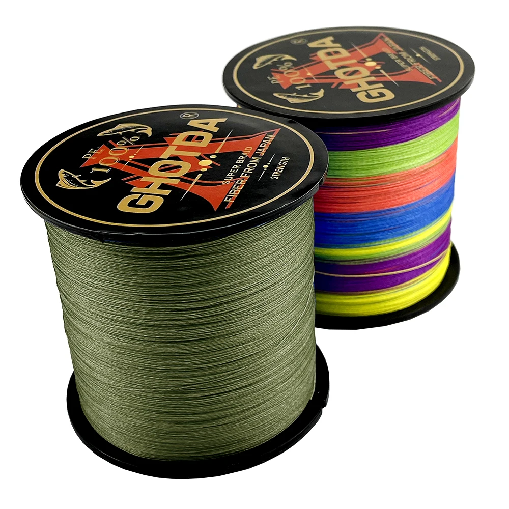 

Плетеная рыболовная леска Ghotda, 100% м, ПЭ, X8 нитей, многонитевая сверхпрочная леска для морской рыбалки