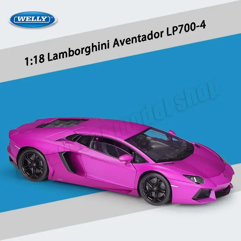 Оригинальная модель автомобиля WELLY 1:18 Lamborghini из литого сплава коллекционные