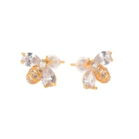 ins fashion temperament bee stud earrings niche design sense celebrity earrings simple earrings to send girlfriend