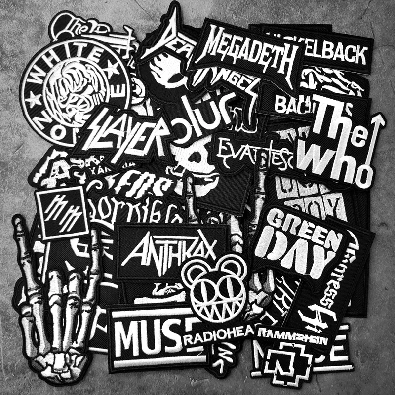 Черно-белые нашивки с вышивкой для футболки наклейки на джинсы | Дом и сад