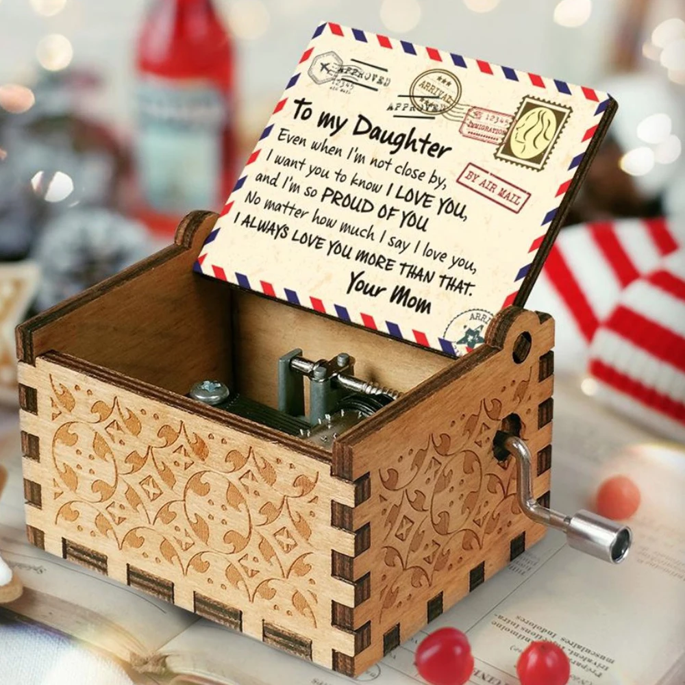 Винтажная Деревянная Музыкальная Шкатулка Октавная С Ручным Управлением И