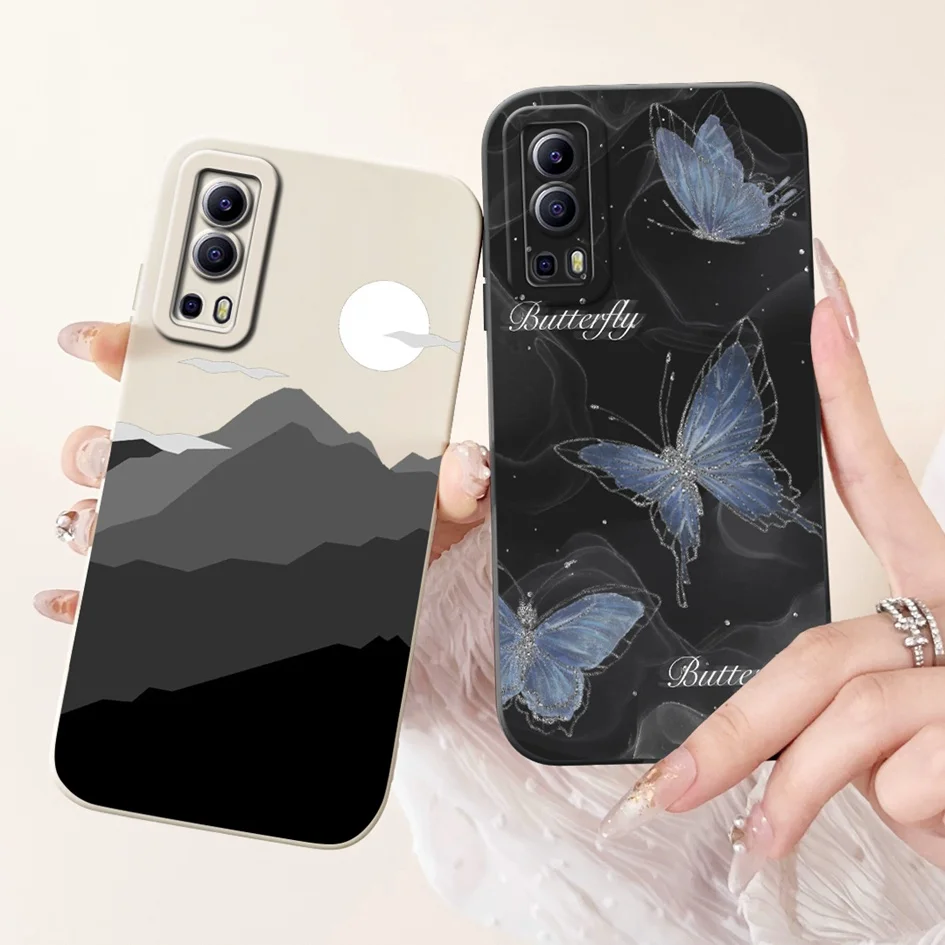 6 58 &quotдля Vivo Y72 5G для Y52 чехол V2053 Милая панда Противоударная силиконовая Мягкая