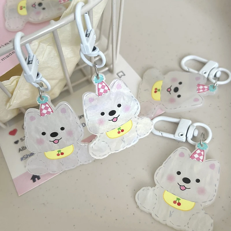 Милый слюнявчик для ключей от автомобиля с подвеской в виде собаки