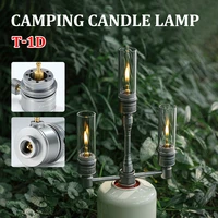 portable gas candle lamp mini wickless tent gas lamp night light camping lantern for outdoor hiking backpacking fishing