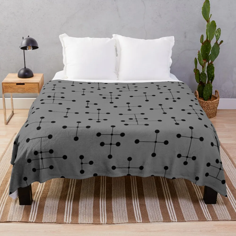 

Midcentury Modern Dots 111 Throw Blanket flannels