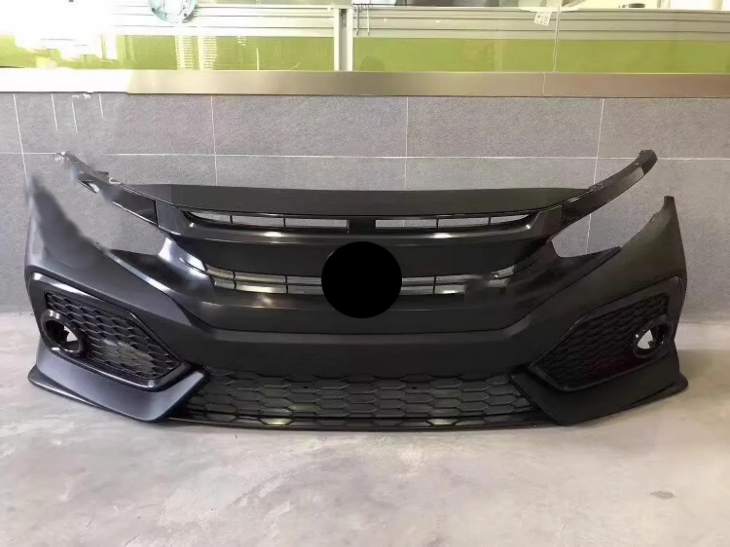 

Front Rear Bumper grill mask radiator grille for Honda civic 10th SI surround carbon fiber front lip body kit Car Accessories