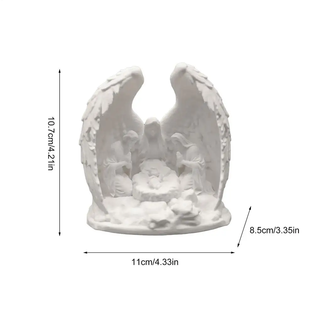 

3D-свеча С Рождественской Сценой, Светодиодная, Религиозная, Христианская, Праздничный Декор Для Церкви, Офиса, Дома