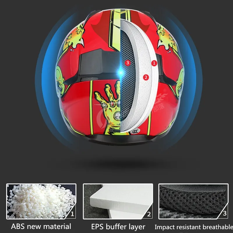 Шлем мотоциклетный Venom Off Road Motocross, профессиональный, полный лицевой, для экстремальных видов спорта, защита головы High risk, модель X310.