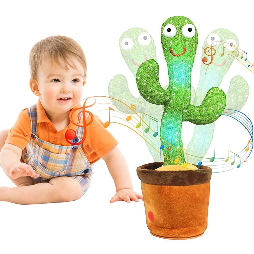 

Funny Dancing Cactus Plush Toy Repeat Electron Singing Twisting Music Electronic Shake Dancing Record Gift For Kids Toys
