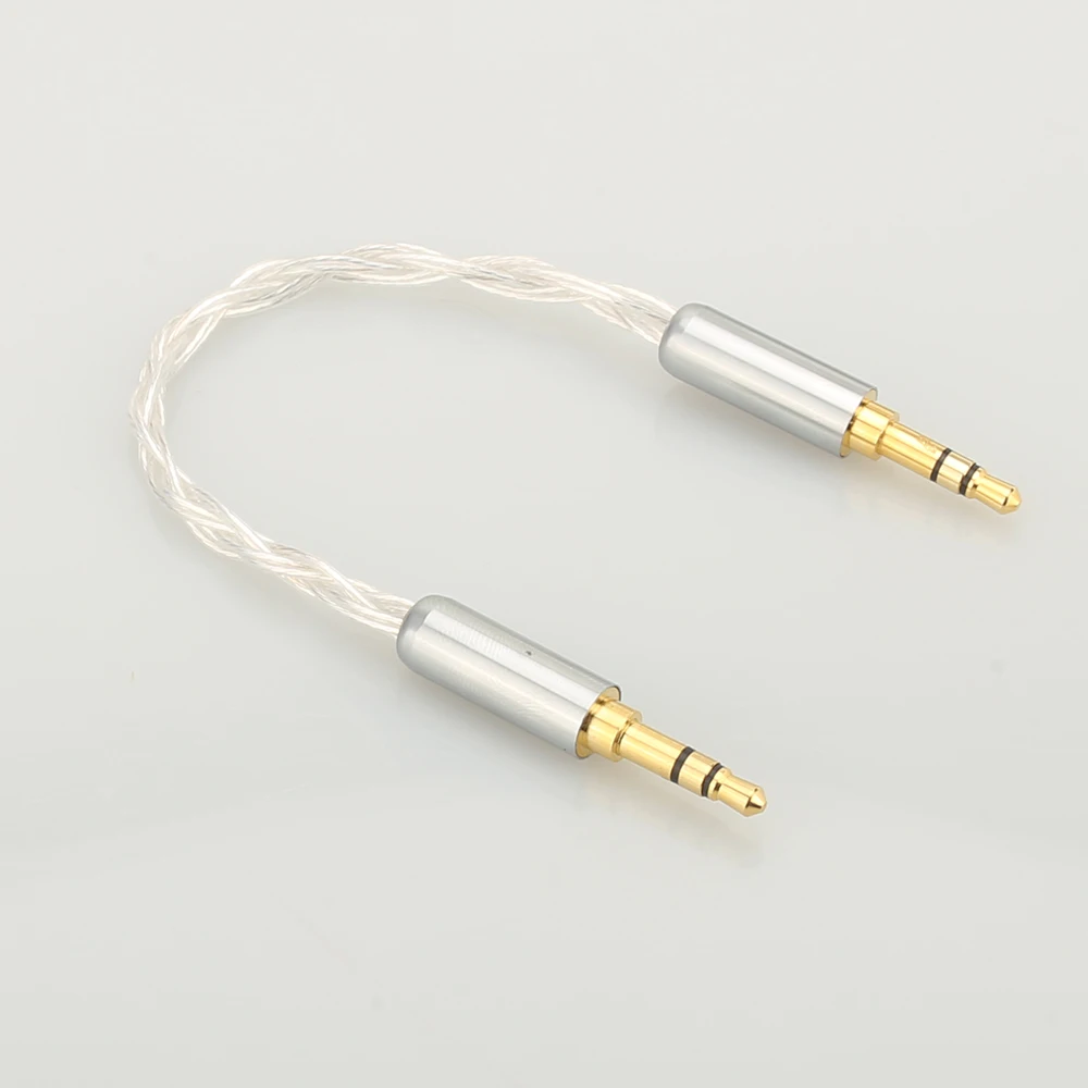 Audiocrast 10 см посеребренный 3 5 мм штекер до стерео аудио Hifi кабель автомобильный AUX