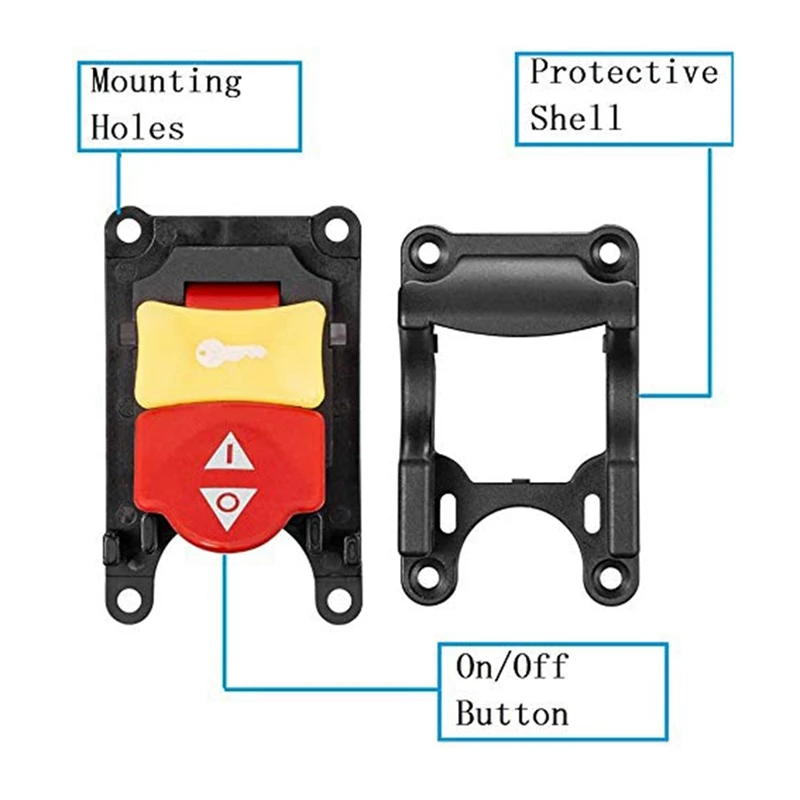 1 шт. предохранительная Настольная пила выключатель питания как показано на