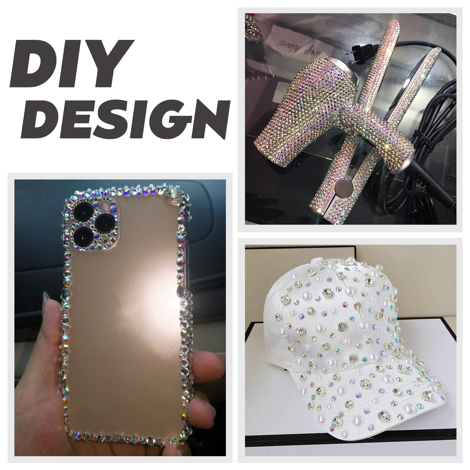 2880 шт. стразы для дизайна ногтей