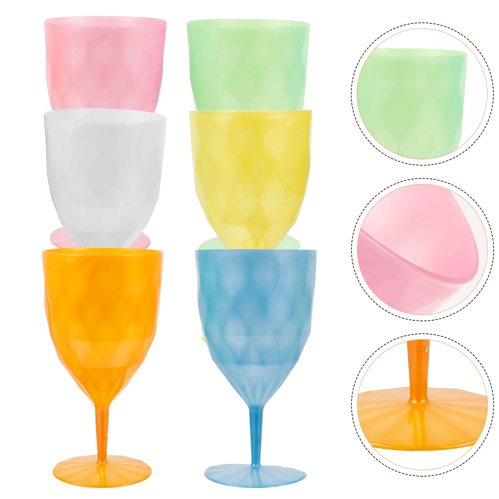 6 шт. стакан для сока пластиковые бокалы вечеринки стаканы напитков чашки пюре