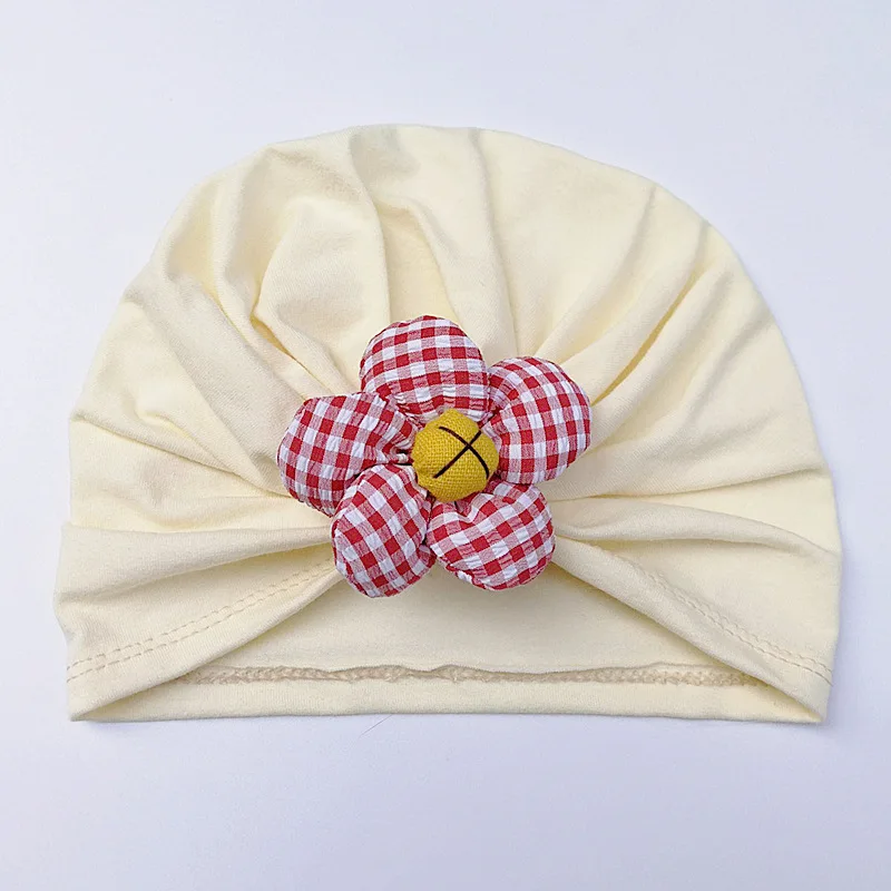 

Newborn Toddler Kids Baby Girls Flower Turban Hat Knit Beanie Hat Cotton Cap Knot Solid Soft Hospital Caps Baby Accessories
