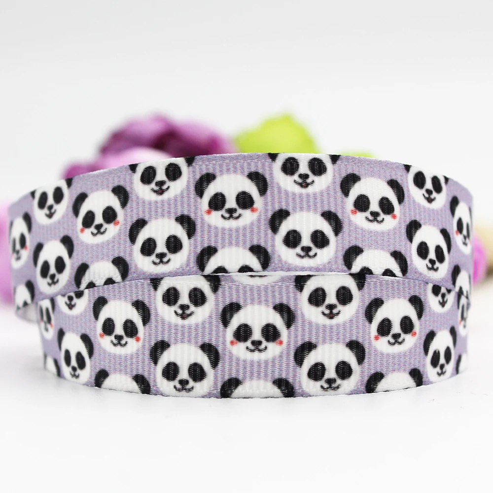 2 дюйма мультяшная панда искусственная/атласная лента аксессуары для волос