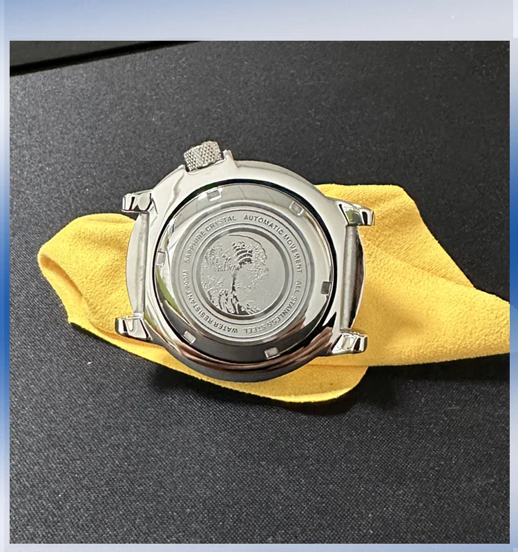 Heimdallr Watch Modify Parts Solid 45.5mm Stainless Steel Monster Case Sapphire Glass Rotating Bezel Fit NH35/36 Movement