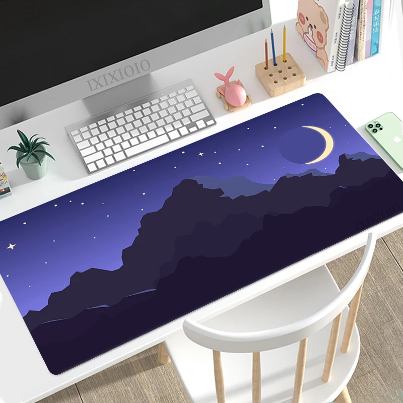 

Mountain & Moon Mouse Pad Gaming XL Computer New Custom Mousepad XXL Playmat Office Non-Slip Carpet Mice Pad Desktop Mouse Pad