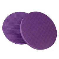 1 pair 17515mm portable small round knee pad yoga mats fitness non slip elbows hands support disc arm joint protection cushion