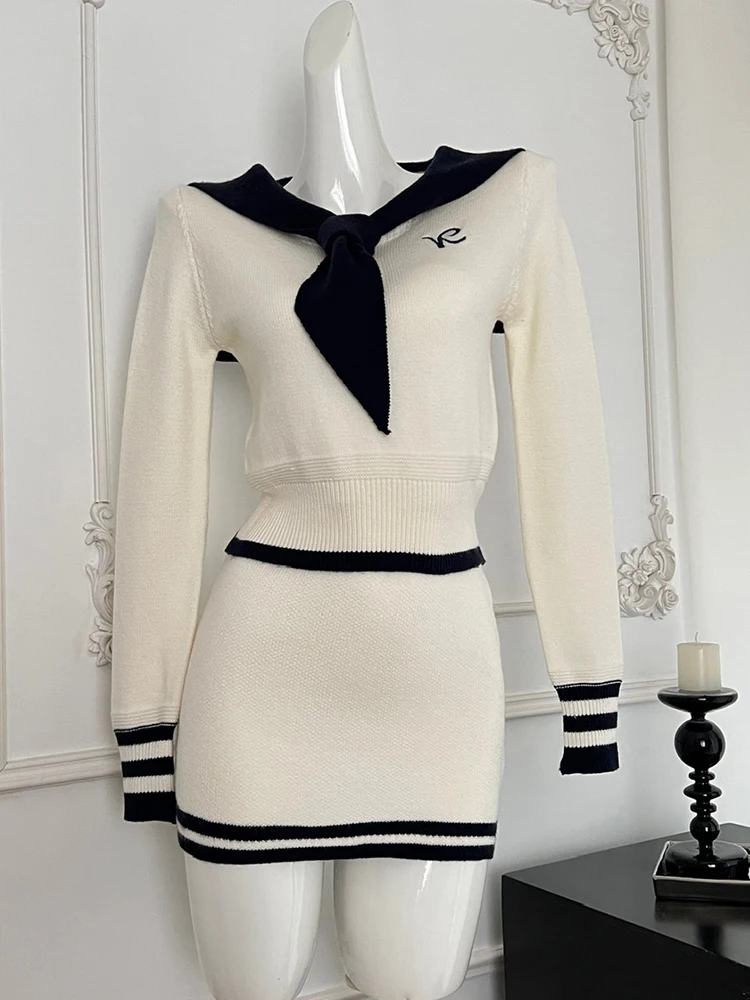 Осень-зима женский корейский Shoujo 2000-х годов комплект из 2 предметов в