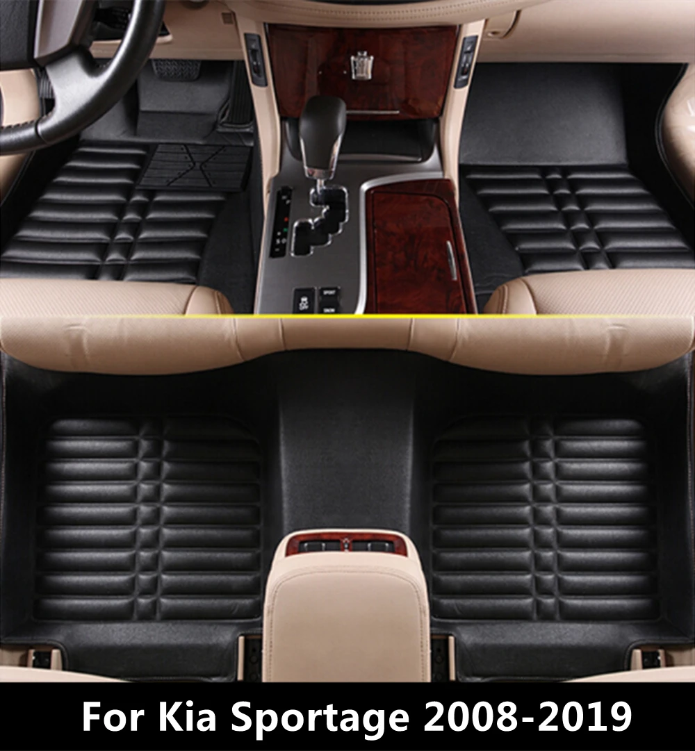 

SJ 3D Waterproof Custom Car Floor Mats Front & Rear FloorLiner Styling Auto Carpet Mat FIT For KIA SPORTAGE 2008 2009 10 11-2019
