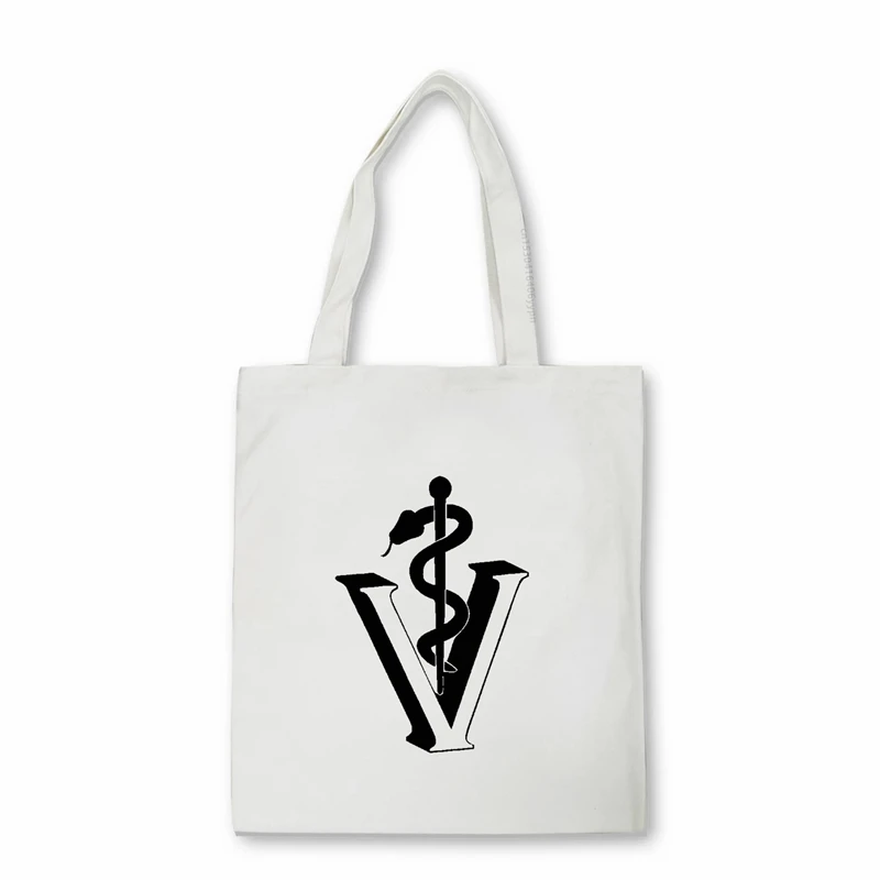 

New Veterinarian Creative Funny Men Women Handbags canvas bag Large-capacity Eco Shopper bag Shoulder tote bag Bolsas